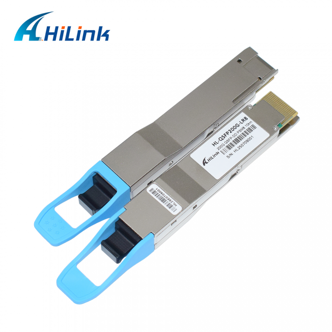 فرستنده و گيرنده نوری 10KM 1310nm MPO16 APC 8 درجه DOM 200G QSFP DD LR8 PSM8 فاصله طول موج 0