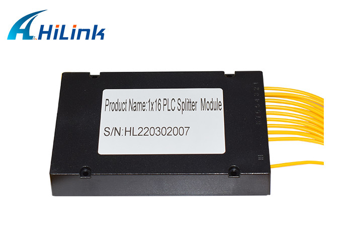 1x16 فیبر نوری PLC تقسیم کننده اتصالات LC/APC 1M جعبه ABS سیستم های FTTX
