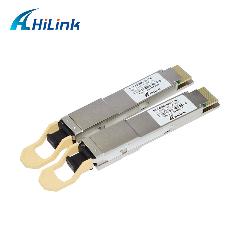 ماژول فرستنده و گیرنده نوری QSFP DD 400G SR8 فیبر نوری 100M MMF 850 ​​نانومتری MPO - 16
