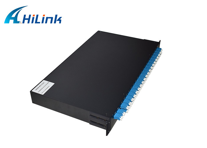 AAWG Passive Device DWDM Mux Demux 40CH Dual Fiber 1U Rack Mount 19 inches