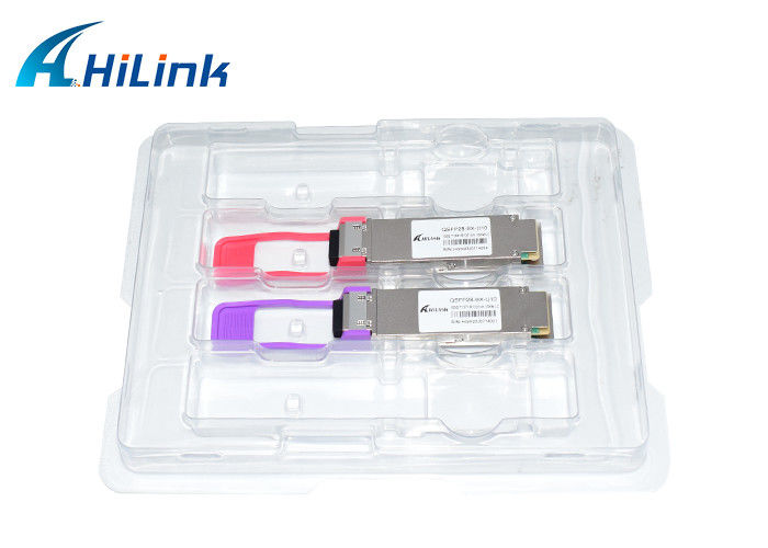 QSFP28 100G BIDI 10KM فرستنده نوری SMF Simplex LC Connector DDM 1271/1331