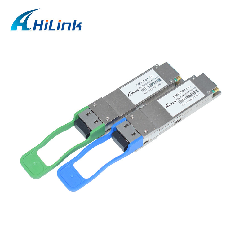 100GBASE-ER BIDI 40KM Simplex LC 1304/1309nm EML+APD QSFP28-BX-D40 گیرنده