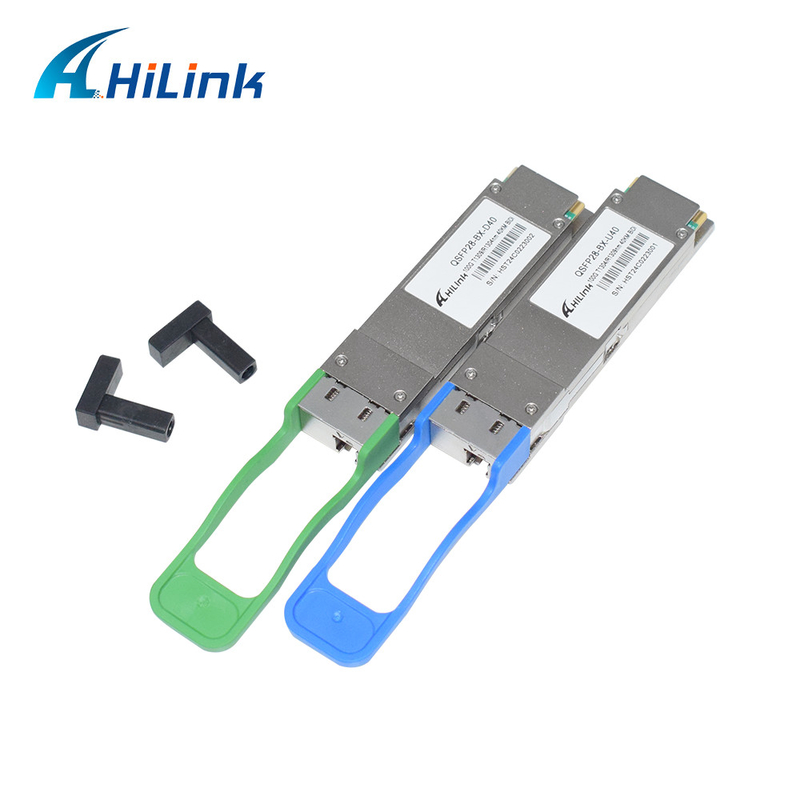 100G QSFP28 ماژول گیرنده BIDI 40KM 1304/1309nm EML+APD QSFP28-BX-D40 گیرنده