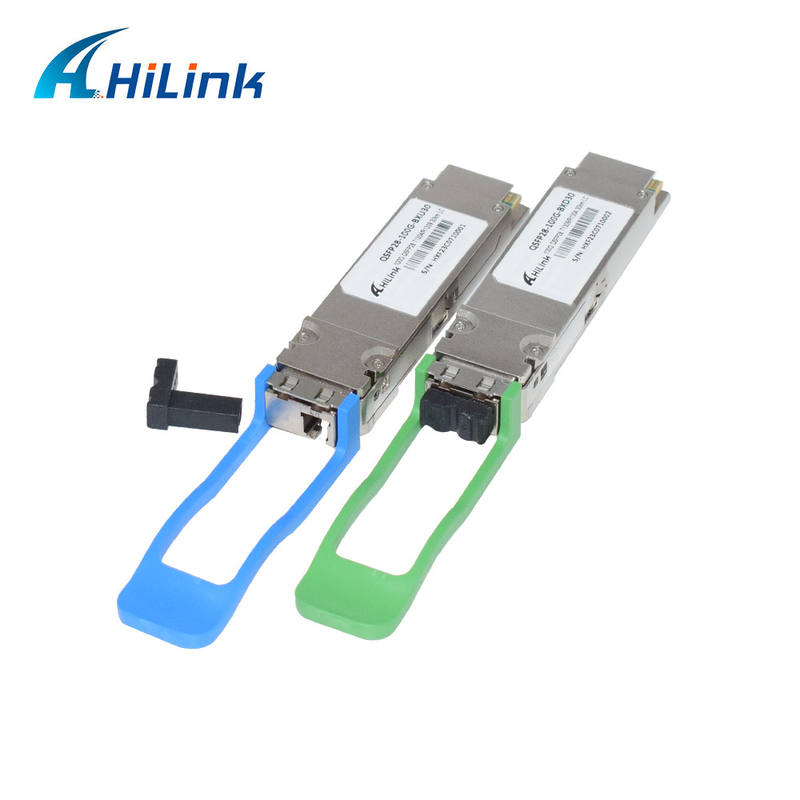100GBASE-ER BIDI 40KM Simplex LC 1304/1309nm EML+APD QSFP28-BX-D40 گیرنده