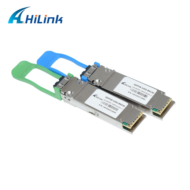 100G QSFP28 ماژول گیرنده BIDI 40KM 1304/1309nm EML+APD QSFP28-BX-D40 گیرنده