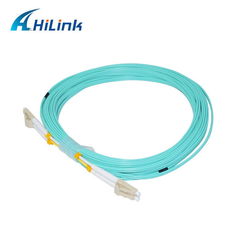 PVC 1-5M فیبر نوری پرش کابل پیچ Cord LC/UPC-LC/UPC OM3 OM4 دوپلکس 2.0/3.0mm