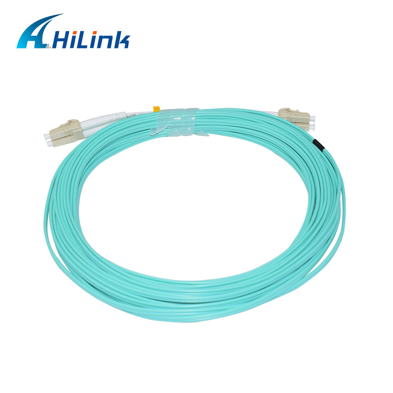 PVC 1-5M فیبر نوری پرش کابل پیچ Cord LC/UPC-LC/UPC OM3 OM4 دوپلکس 2.0/3.0mm