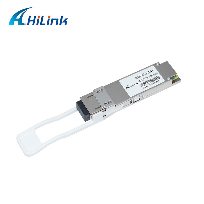 QSFP 40G ZR4 100KM 1550nm 40Gb/s QSFP+ فرستنده و گیرنده Duplex LC ماژول نوری DOM