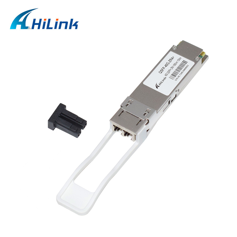 QSFP 40G ZR4 100KM 1550nm 40Gb/s QSFP+ فرستنده و گیرنده Duplex LC ماژول نوری DOM