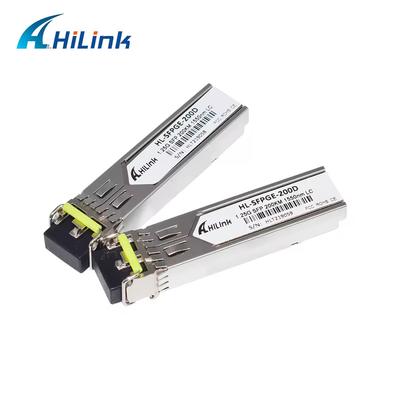 1000BASE 200KM GLC-ZX-SM-200 1.25G 1550nm 200KM SMF SFP Transceiver دو کنتاکتور LC