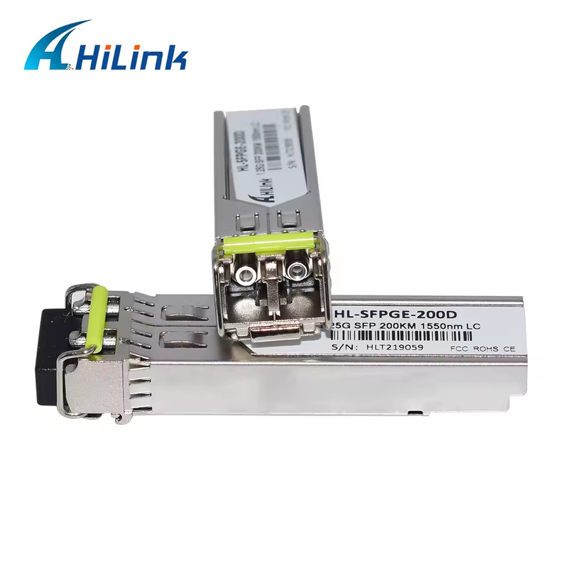1000BASE 200KM GLC-ZX-SM-200 1.25G 1550nm 200KM SMF SFP Transceiver دو کنتاکتور LC