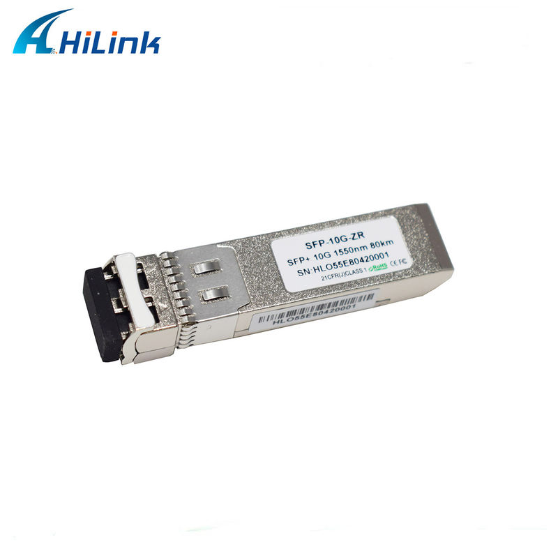 80KM فاصله SFP 10G SMF 1550nm ZR دوگانه LC DDM ماژول نوری با فرستنده EML
