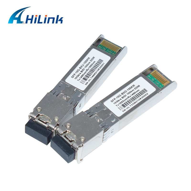 10G SFP+ BIDI 100km TX1490NM/RX1550NM LC فیبر نوری Transceiver SFP-10G-BX-100km