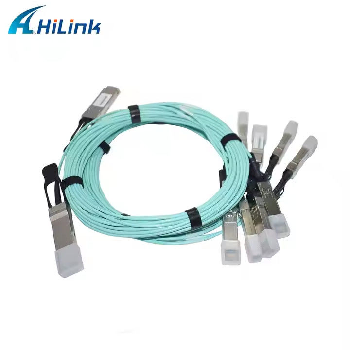 کابل AOC 40G QSFP+ 4XSFP MMF 1M-5M QSFP به کابل های نوری فعال 4-SFP+