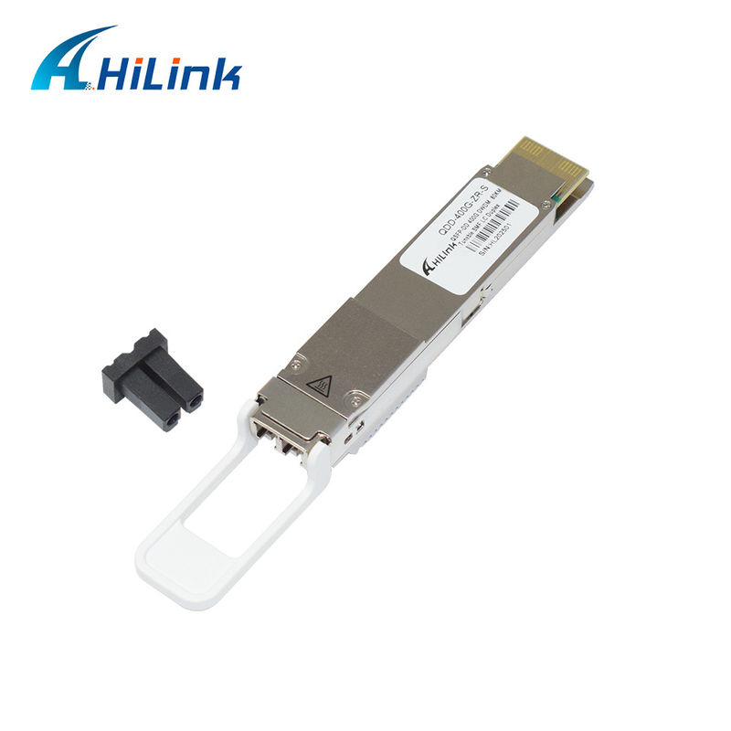 QSFP DD 400GBASE DWDM ZR 80KM ماژول گیرنده QDD-400G-ZR-S DWDM قابل تنظیم SMF LC DOM