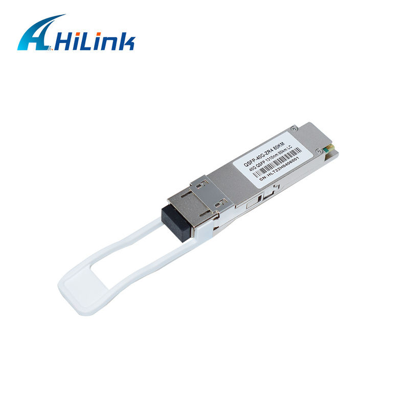 ماژول فرستنده و گيرنده QSFP با پايه 40G EML APD LWDM 1295-1304NM با دمای تجاری کانکتور فیبر نوری LC Duplex