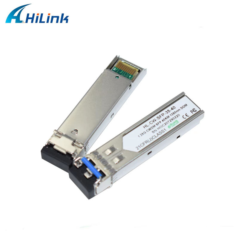 فرستنده و گیرنده فیبر نوری Hilink 1.25G CWDM SFP 1350nm 40km برای مرکز داده