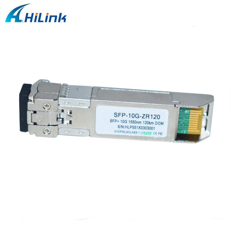 Hilink 10G Base SFP+ ZR 120KM 1550NM تجهیزات فیبر نوری ماژول گیرنده نوری سازگار