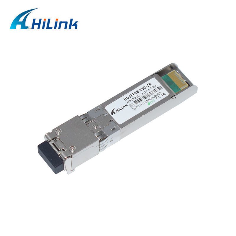 25G ZR SFP 80KM LC 25G اترنت SFP ترانسسیور DOM 1310nm ترانسسیورهای فیبر نوری