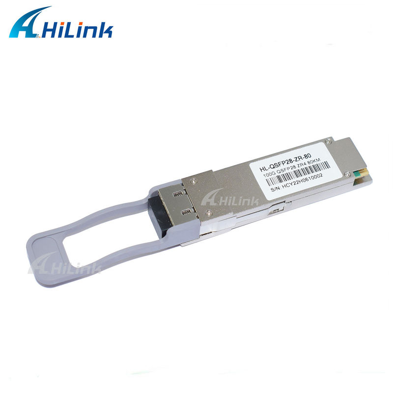 QSFP28 ZR4 80KM LWDM4 1295-1304NM LC Connector SOA+Pin Fiber Optic Transceiver قیمت خوب ارتباطات و شبکه محصول