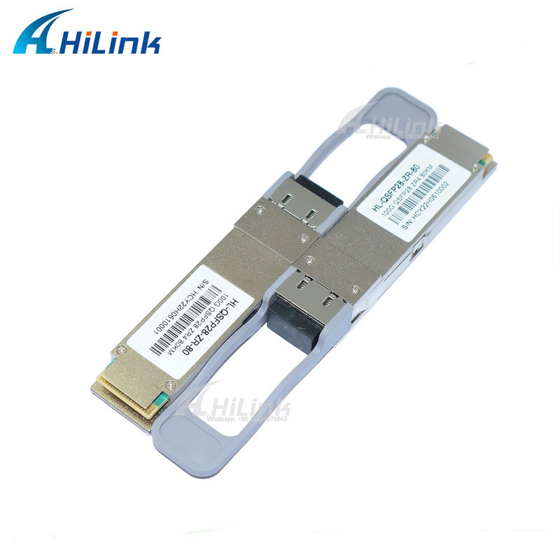 QSFP28 ZR4 80KM LWDM4 1295-1304NM LC Connector SOA+Pin Fiber Optic Transceiver قیمت خوب ارتباطات و شبکه محصول