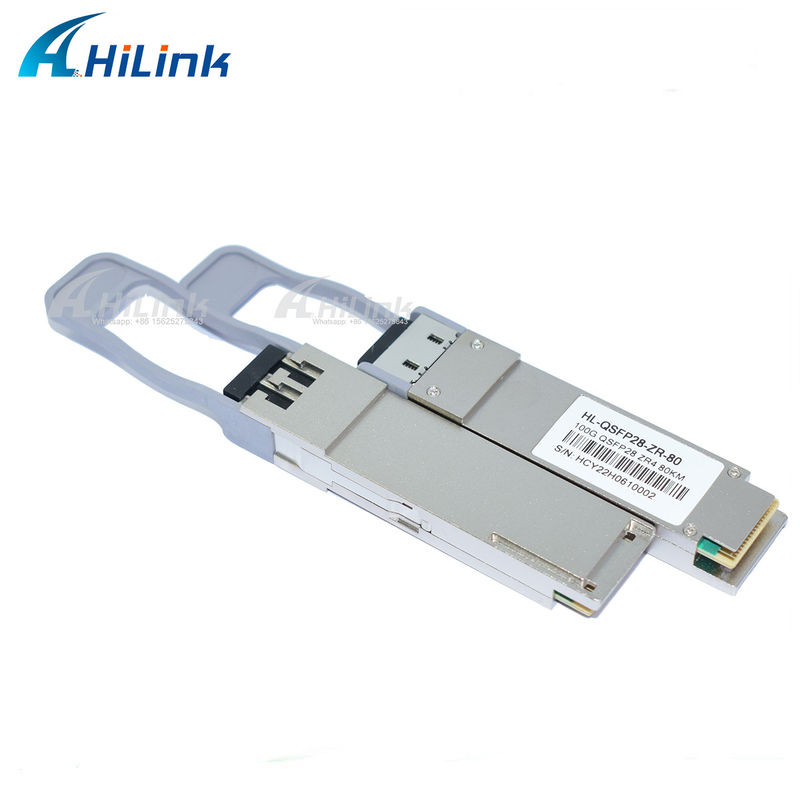 QSFP28 ZR4 80KM LWDM4 1295-1304NM LC Connector SOA+Pin Fiber Optic Transceiver قیمت خوب ارتباطات و شبکه محصول