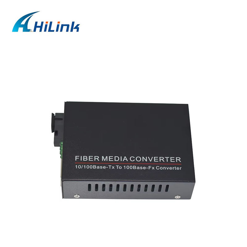 BIDI WDM Single Fiber Optic Media Converter 10/100M 1310/1550nm تجهیزات نوری SFP 20 کیلومتری
