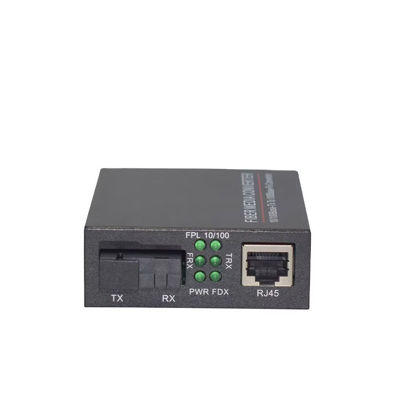 BIDI WDM Single Fiber Optic Media Converter 10/100M 1310/1550nm تجهیزات نوری SFP 20 کیلومتری