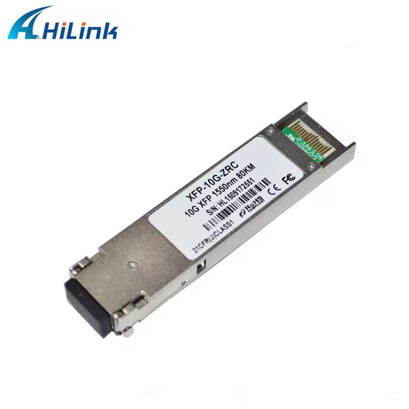 3 سال گارانتی 10G-XFP-ZR-80km هیلینک 10Gb / s 1550nm 80km ماژول گیرنده دو فایبر SM XFP GBIC