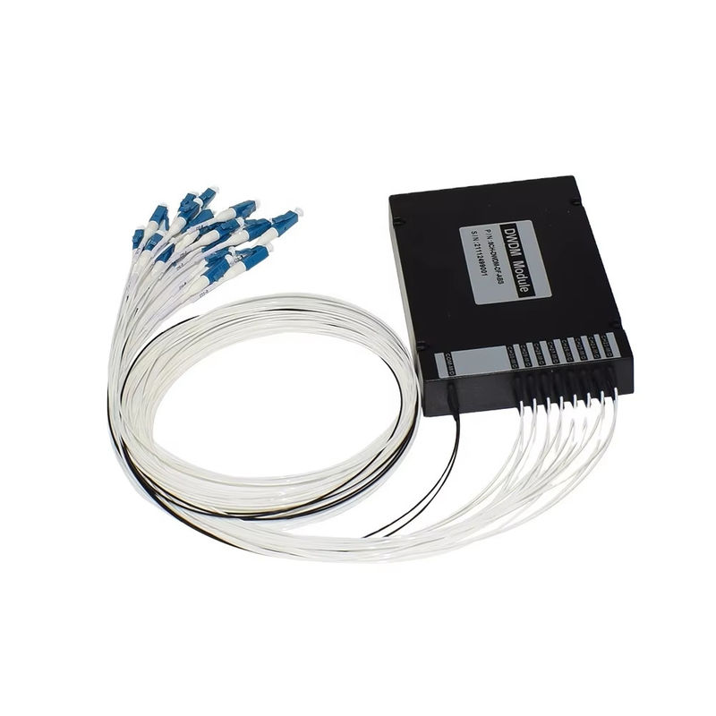 تجهیزات WDM 8CH 100GHZ DWDM MUX Demux Dual Fiber Duplex LC UPC C Band ABS Box