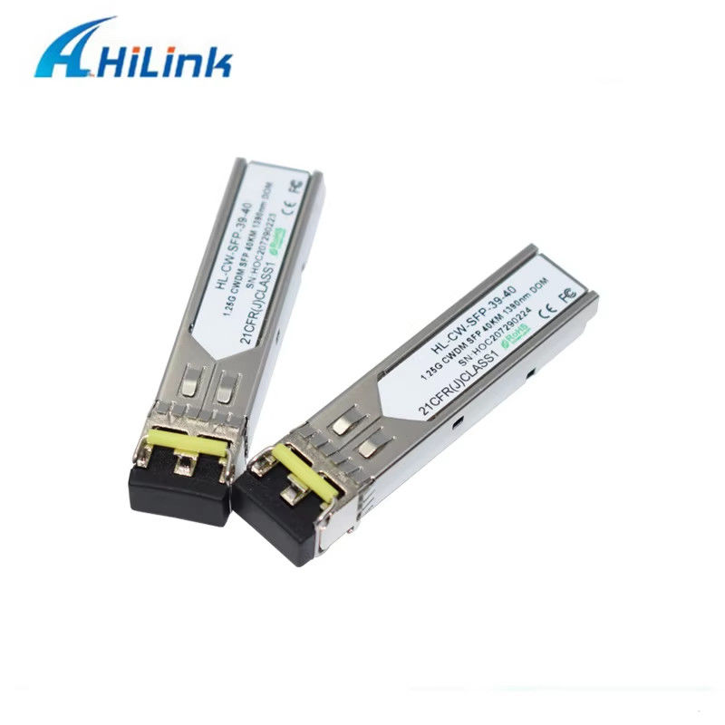 کارخانه چین 1000Base 1.25G SFP دو کنتاکتور LC CWDM 40KM LC 1270-1610nm فرستنده نوری تجهیزات فیبر نوری