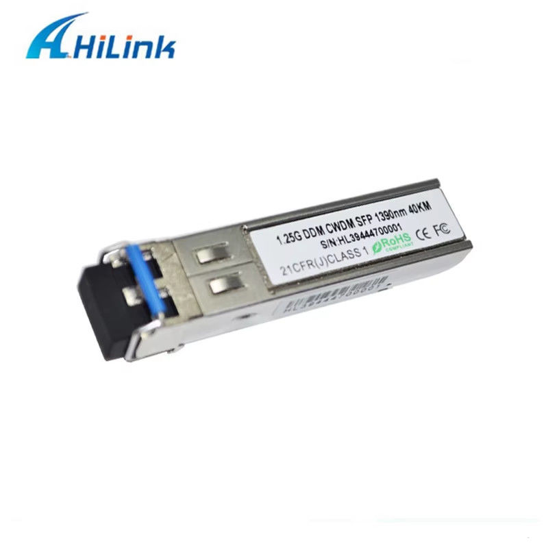 کارخانه چین 1000Base 1.25G SFP دو کنتاکتور LC CWDM 40KM LC 1270-1610nm فرستنده نوری تجهیزات فیبر نوری