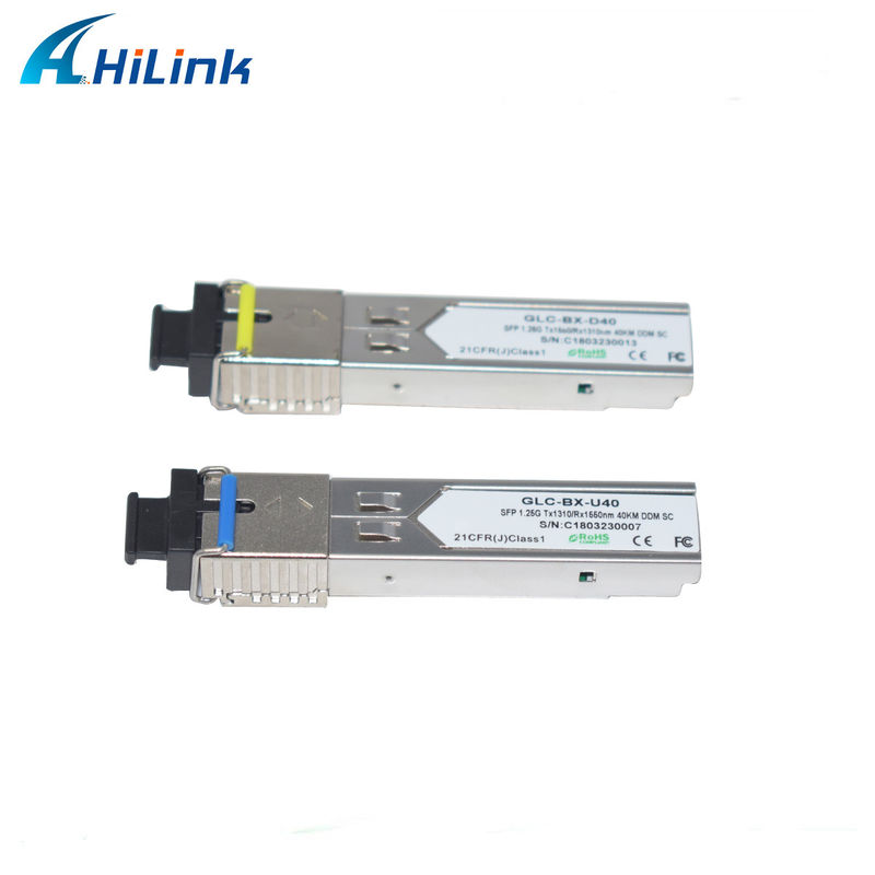 هیلینک 1.25G SFP BIDI 40KM 1310/1490 ((1550nm) ماژول فیبر نوری اتصال LC / SC