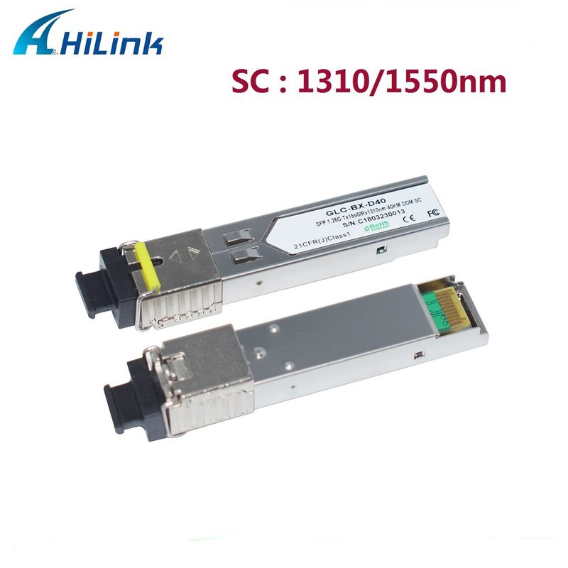 هیلینک 1.25G SFP BIDI 40KM 1310/1490 ((1550nm) ماژول فیبر نوری اتصال LC / SC