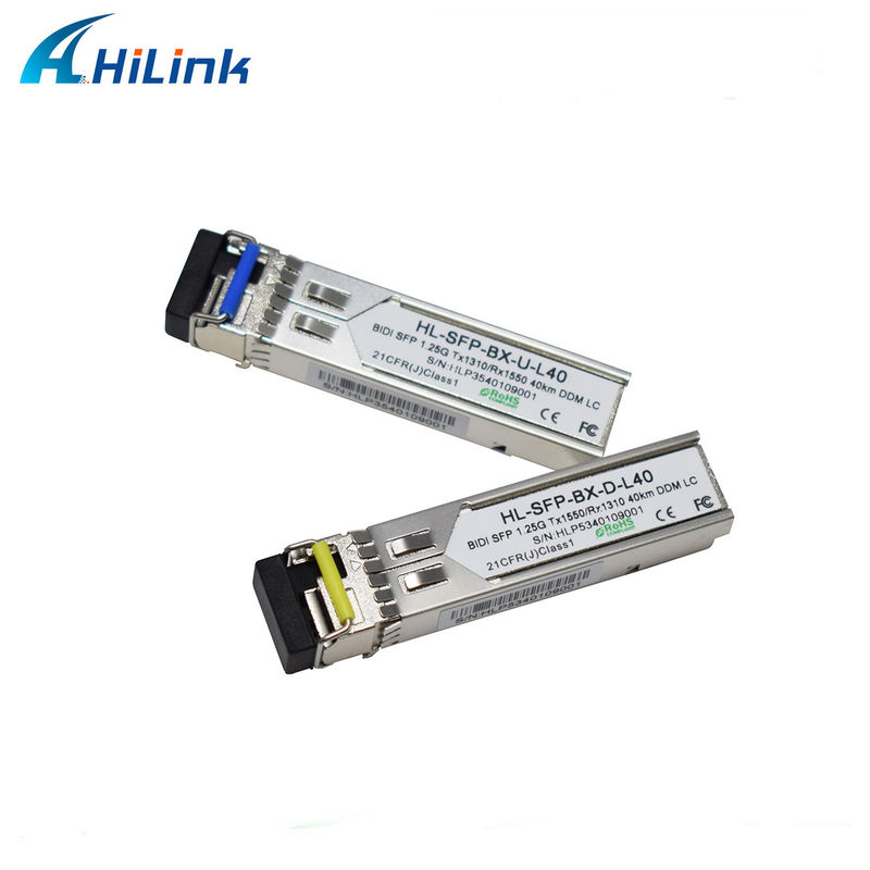 هیلینک 1.25G SFP BIDI 40KM 1310/1490 ((1550nm) ماژول فیبر نوری اتصال LC / SC