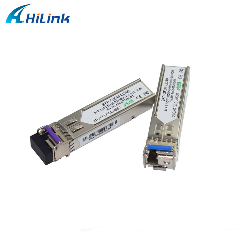 هیلینک 1.25G SFP BIDI 40KM 1310/1490 ((1550nm) ماژول فیبر نوری اتصال LC / SC