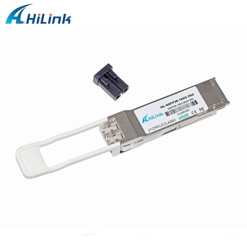 هیلینک 100G QSFP28 ZR4 80KM LWDM 1295-1304NM SOA+PIN ماژول گیرنده LC دوگانه