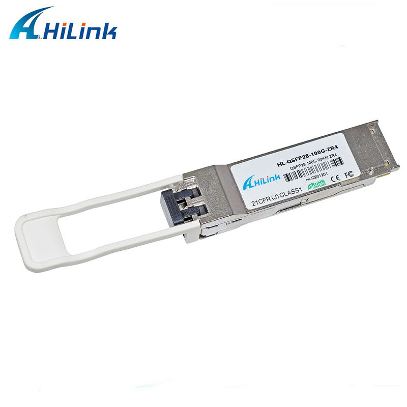 هیلینک 100G QSFP28 ZR4 80KM LWDM 1295-1304NM SOA+PIN ماژول گیرنده LC دوگانه