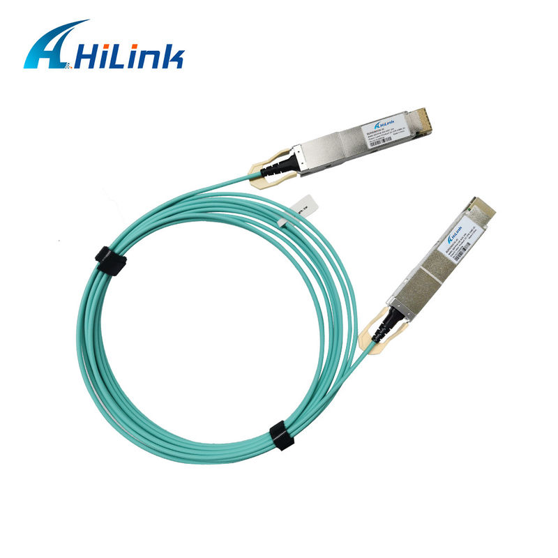400G QSFP DD کابل نوری فعال 8x26.5625GBd ((PAM4) رابط الکتریکی DDM 3M MMF کابل