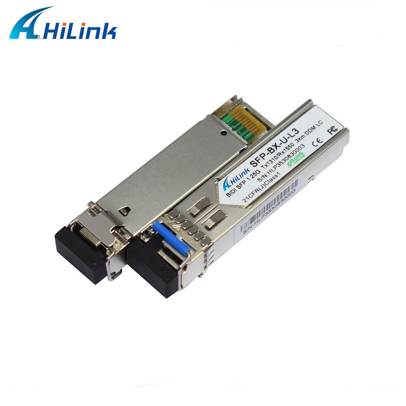 فرستنده و گيرنده SFP BIDI 1.25G با طول موج 1310/1550 نانومتر و برد 3 كيلومتر، مناسب برای انتقال داده در فواصل طولانی در دمای 0 تا 70 درجه سانتیگراد