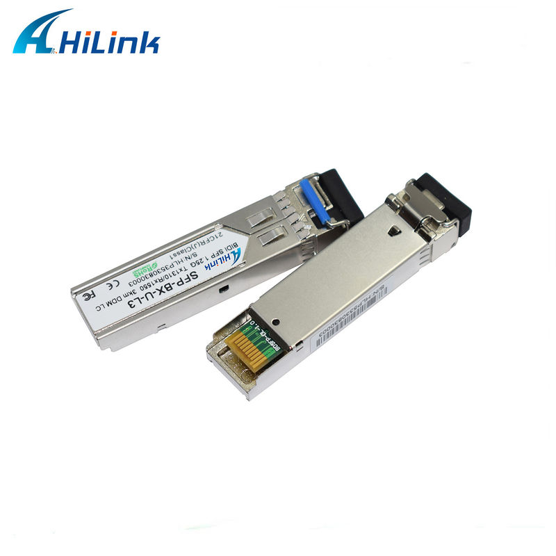 فرستنده و گيرنده SFP BIDI 1.25G با طول موج 1310/1550 نانومتر و برد 3 كيلومتر، مناسب برای انتقال داده در فواصل طولانی در دمای 0 تا 70 درجه سانتیگراد