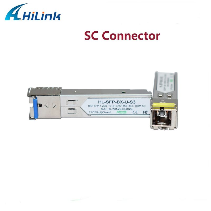 فرستنده و گيرنده SFP BIDI 1.25G با طول موج 1310/1550 نانومتر و برد 3 كيلومتر، مناسب برای انتقال داده در فواصل طولانی در دمای 0 تا 70 درجه سانتیگراد