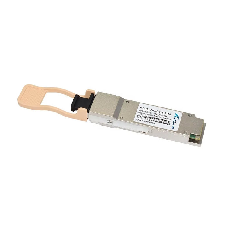 جدید ترین 200G پایه QSFP56 SR4 850NM 100M دسترسی چند حالت MPO کانکتور ماژول فیبر نوری