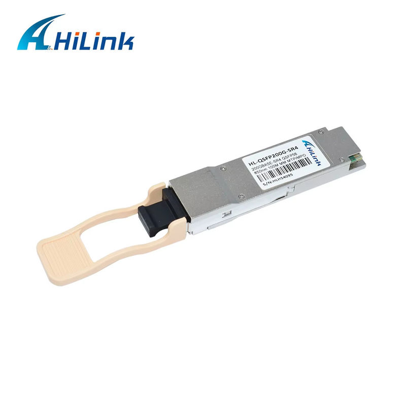 جدید ترین 200G پایه QSFP56 SR4 850NM 100M دسترسی چند حالت MPO کانکتور ماژول فیبر نوری