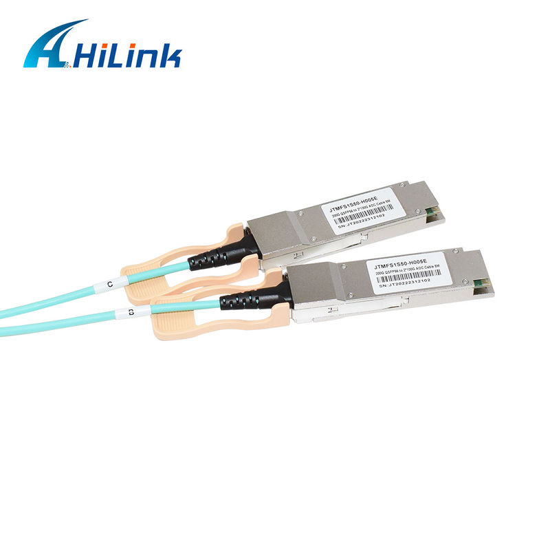 راه حل کابل نوری فعال 200G QSFP56 به 2*QSFP28 2*100G تایید شده برای انتقال داده در دماهای شدید