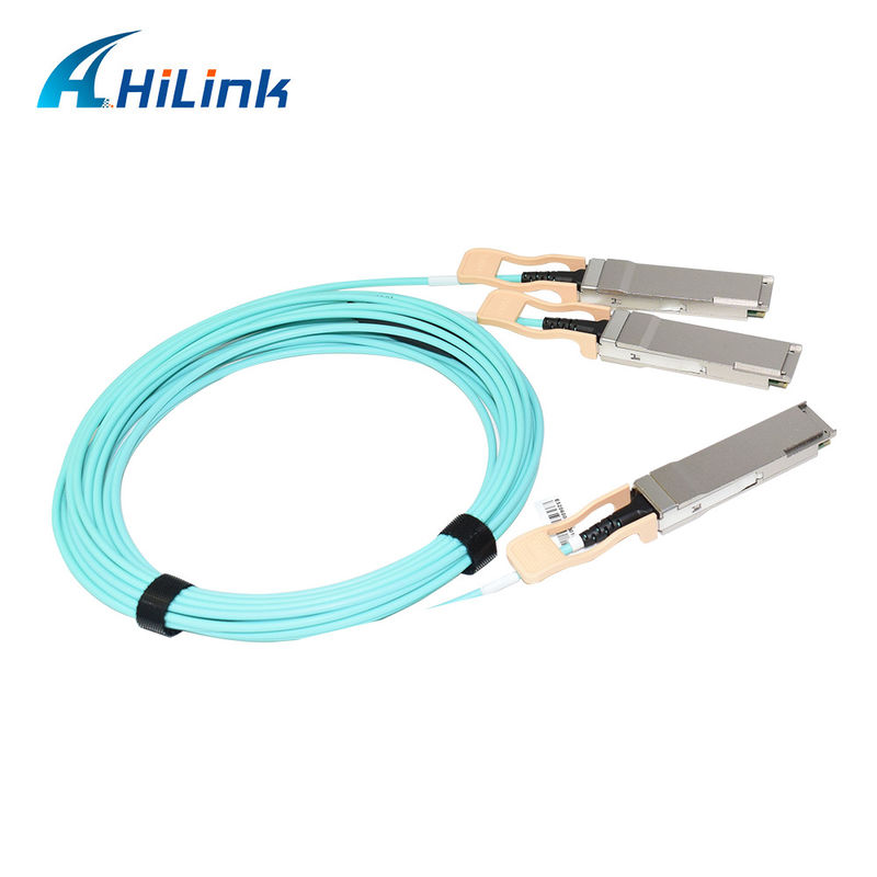 راه حل کابل نوری فعال 200G QSFP56 به 2*QSFP28 2*100G تایید شده برای انتقال داده در دماهای شدید