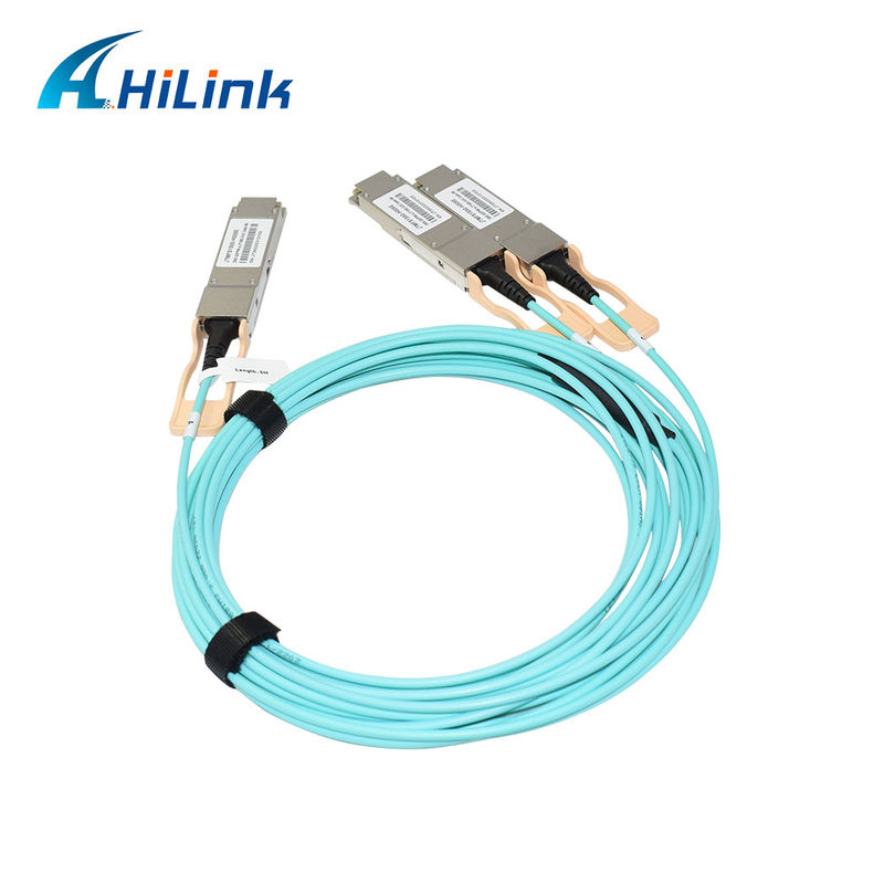راه حل کابل نوری فعال 200G QSFP56 به 2*QSFP28 2*100G تایید شده برای انتقال داده در دماهای شدید
