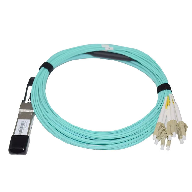 کابل نوری فعال 40G QSFP+ به 8xLC AOC 3M Breakout برای فواصل بسیار کوتاه