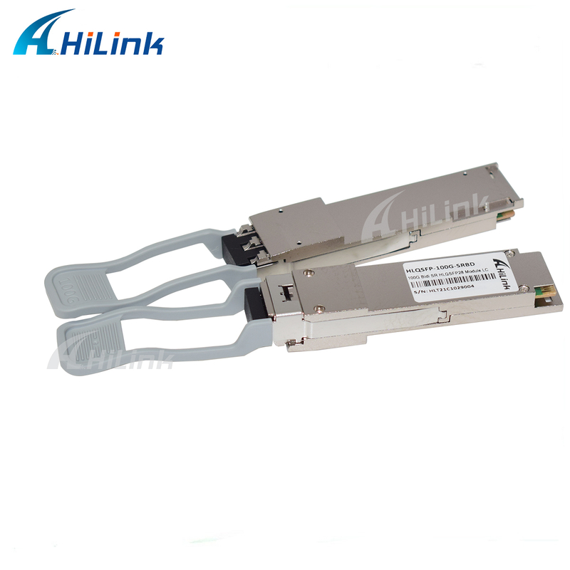 100G QSFP28 SRBD 100m Bi-Di Duplex LC قابل تعویض داغ 850/900nm VCSEL PAM4 2x50G چند حالته