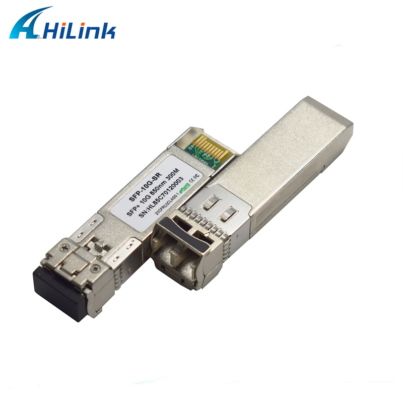 10Gbps 850nm 300m مولتی مود SFP + ماژول گیرنده فیبر نوری گرم قابل وصل با عملکرد DDM